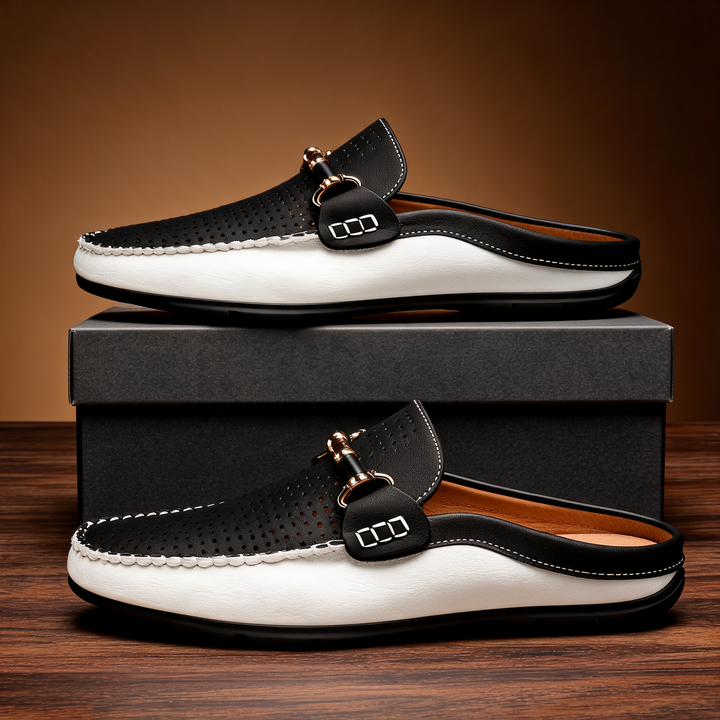 Mounir - Mules Casual Con Schiena Scoperta E Dettagli in Metallo
