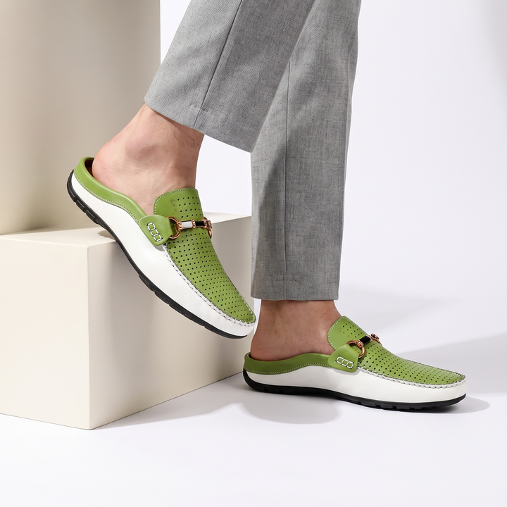 Mounir - Mules Casual Con Schiena Scoperta E Dettagli in Metallo