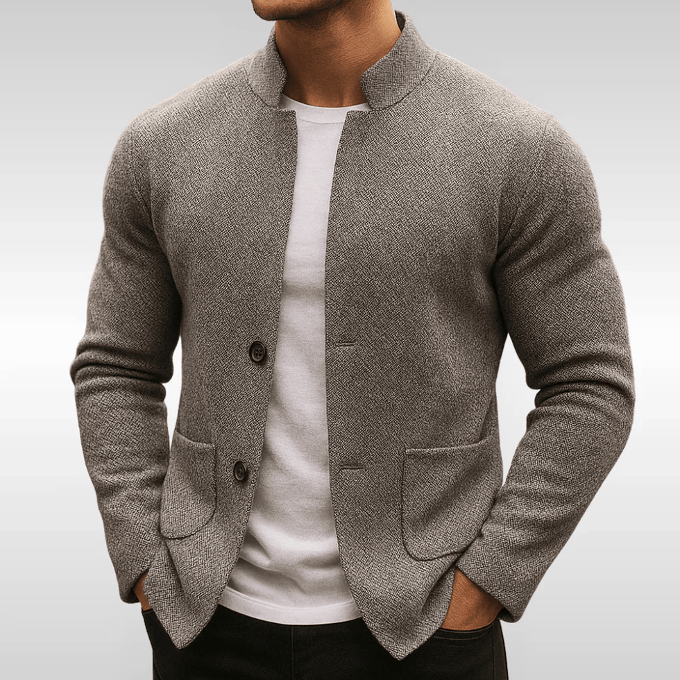 Sverker - Gilet in Maglia Testurizzata