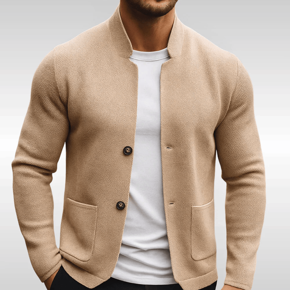 Sverker - Gilet in Maglia Testurizzata