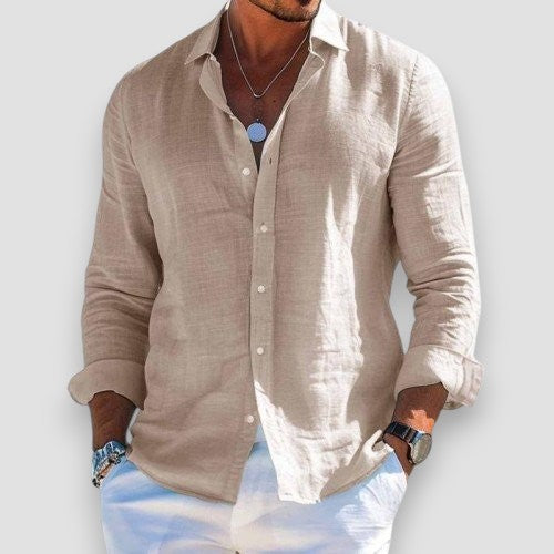 Edmur - Elegante Camicia Estiva a Maniche Lunghe