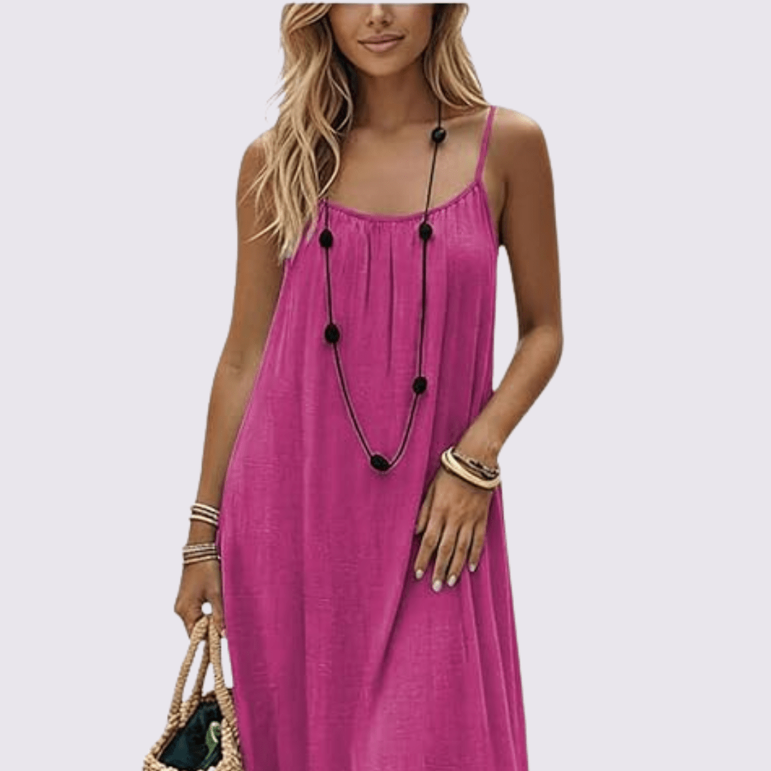Diandra - Elegante Abito Lungo Con Schiena Scoperta