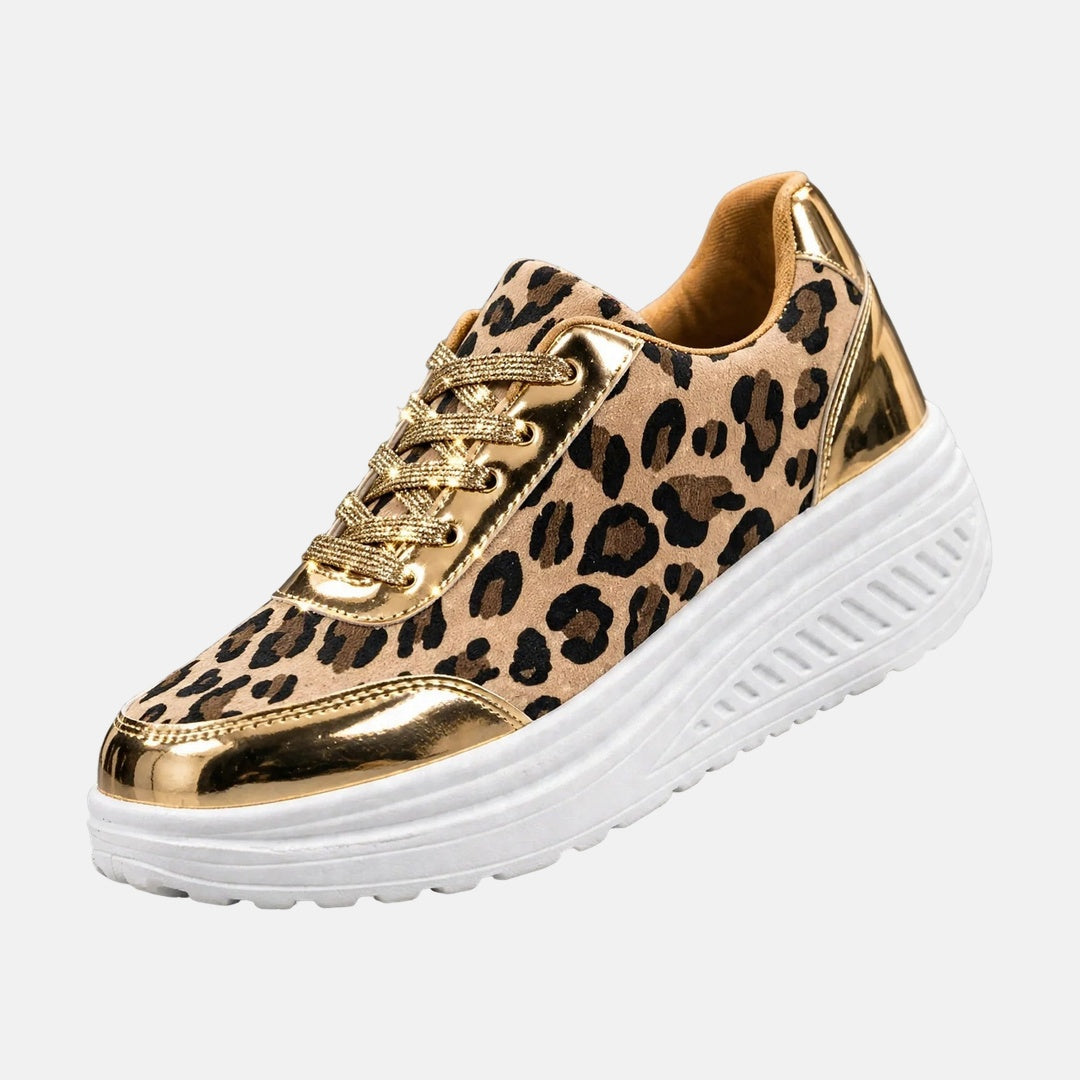 Alika - Sneakers Con Zeppa E Stampa Leopardata