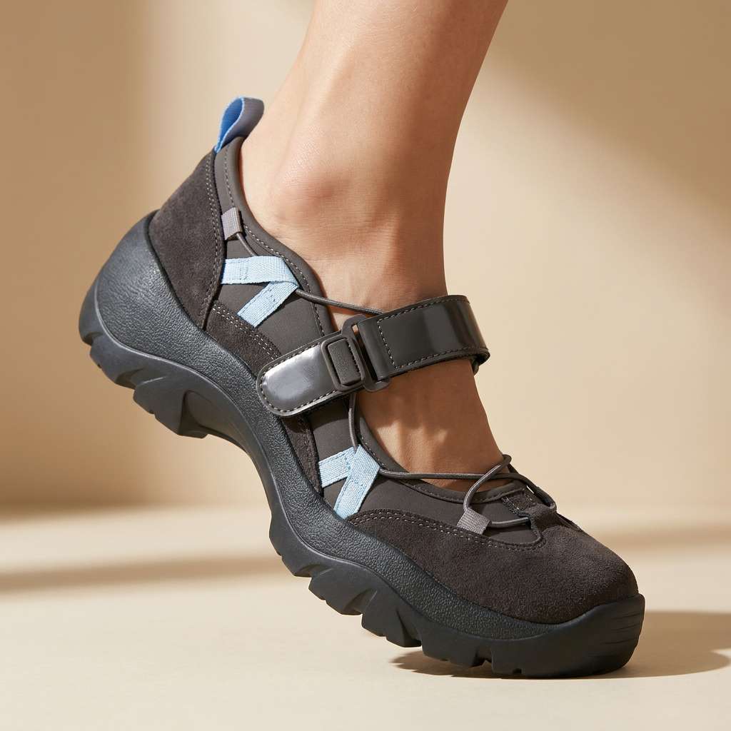 Vinilia - Sneakers Dal Profilo Massiccio Con Cinturino Regolabile