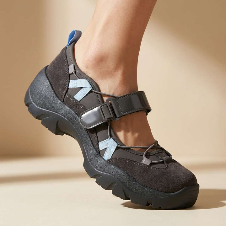 Wylma - Scarpe da Ginnastica Con Suola Spessa e Cinturino in Velcro