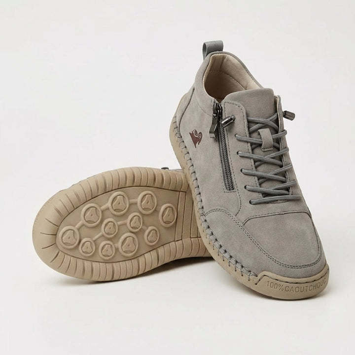 Schreiner - Scarpa da Ginnastica Con Lacci e Cerniera Laterale Con Cuciture a Contrasto