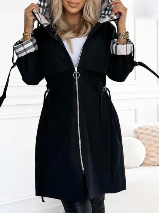 Liaa - Trench Con Cappuccio Antivento E Impermeabile