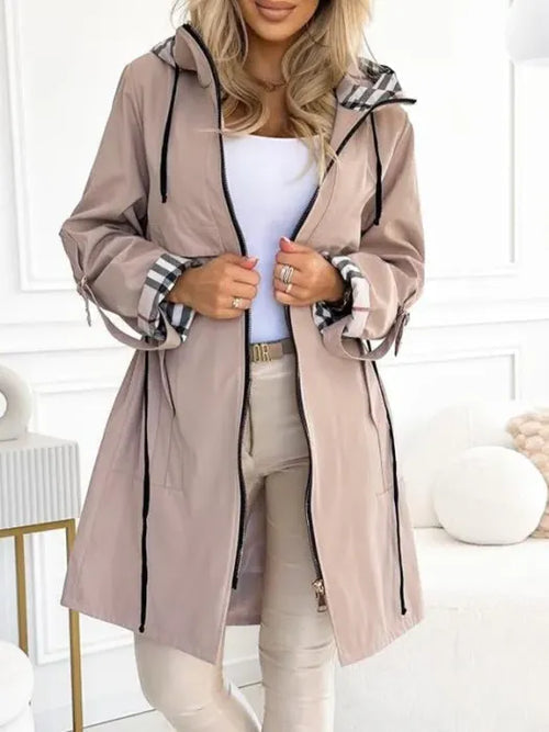 Liaa - Trench Con Cappuccio Antivento E Impermeabile