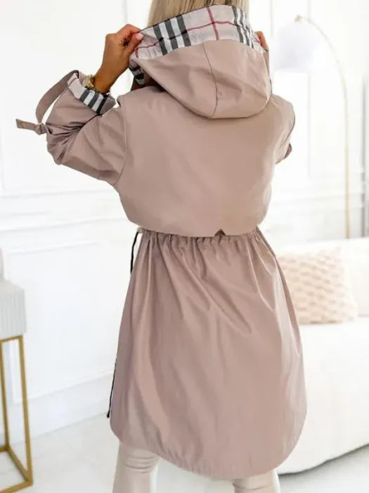 Liaa - Trench Con Cappuccio Antivento E Impermeabile