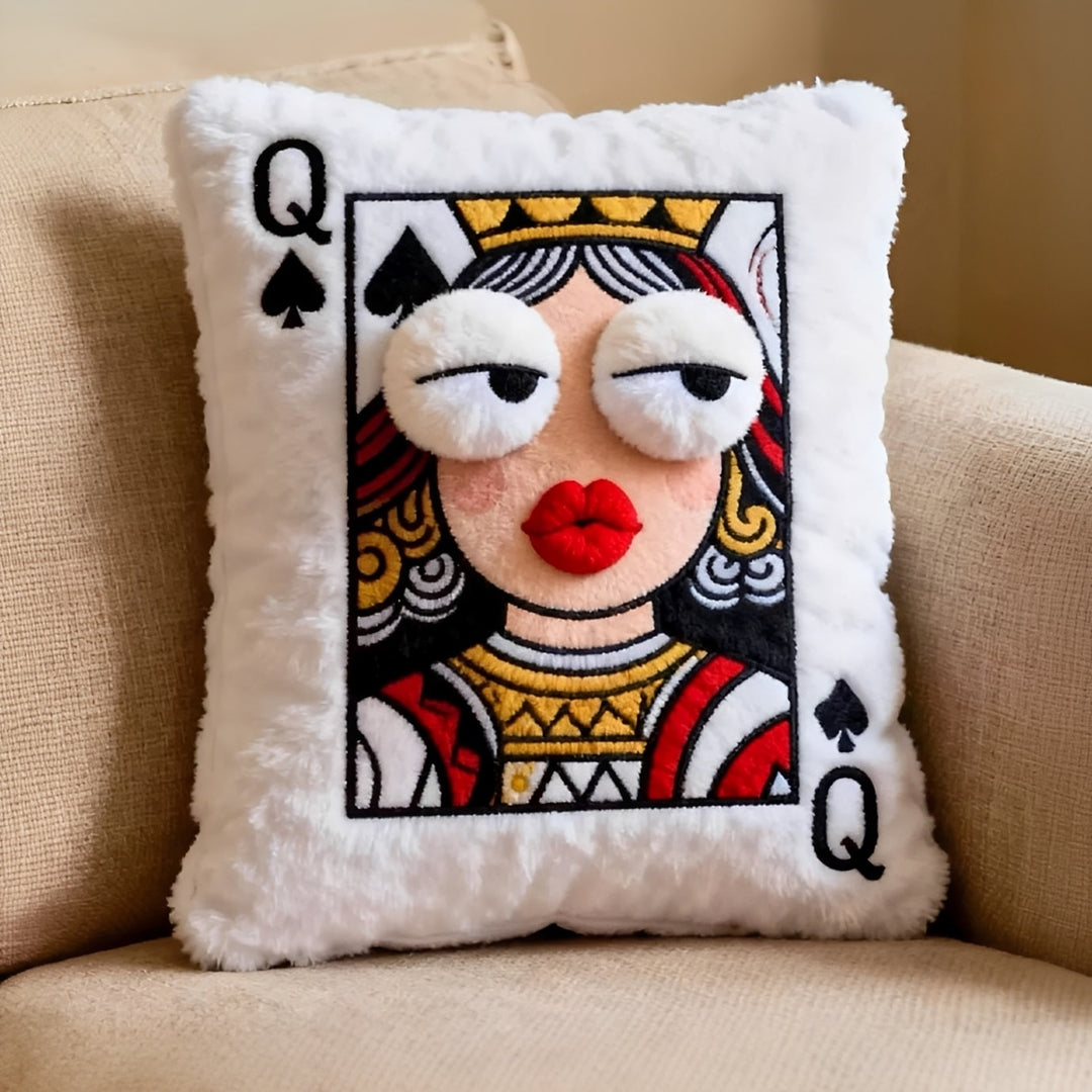 CrownPillow - Cuscino a Forma Di Picche In Peluche