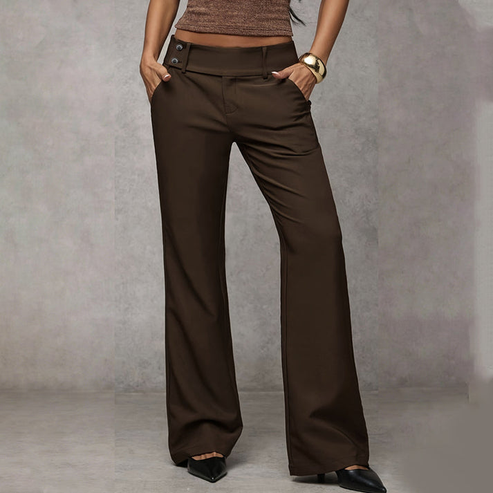 Savena - Pantaloni Da Tailleur a Zampa Larga