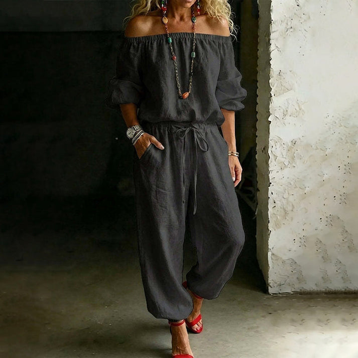 Gunay - Elegante Tuta Con Spalle Scoperte