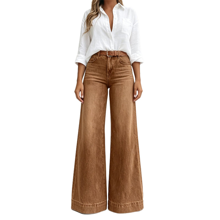 Kilola - Jeans a Gamba Larga E Vita Alta