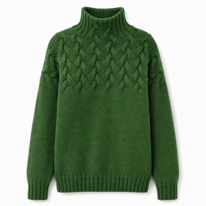 Jimmima - Maglione a Collo Alto Lavorato a Maglia