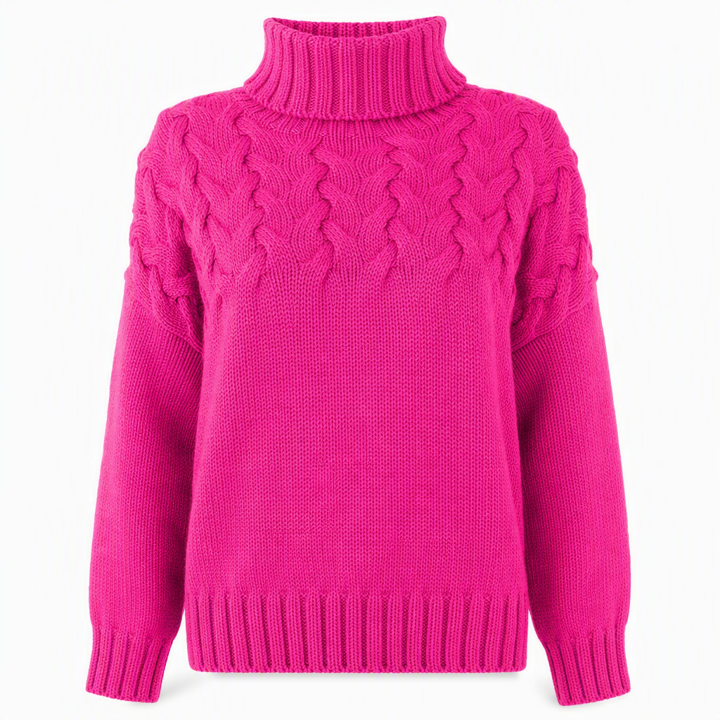 Jimmima - Maglione a Collo Alto Lavorato a Maglia