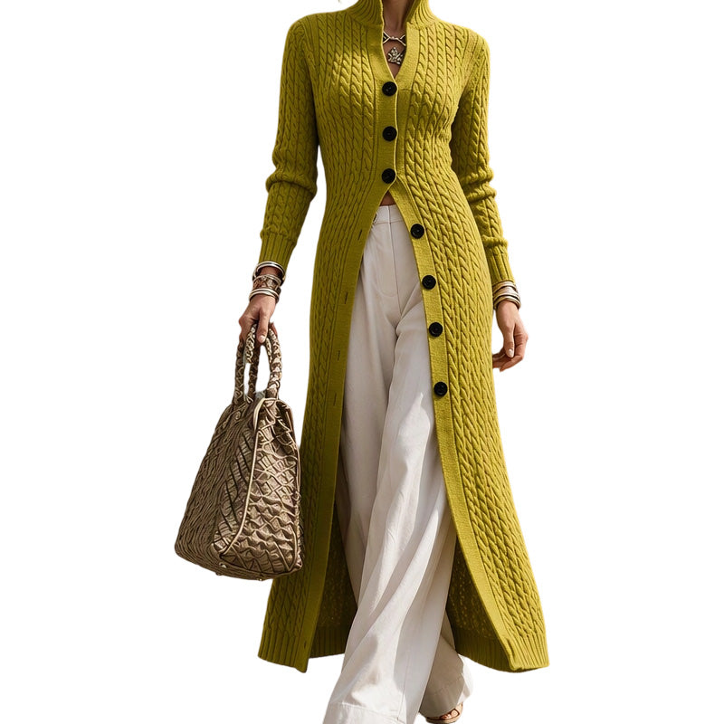 Noreena - Cardigan Con Lavorazione a Trecce e Chiusura Con Bottoni