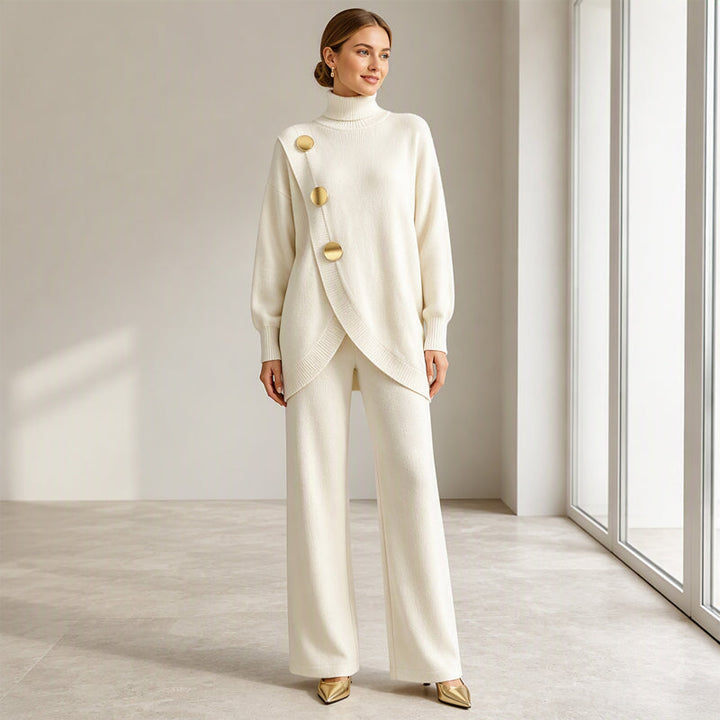 Niyana - Elegante Completo a Due Pezzi in Maglia