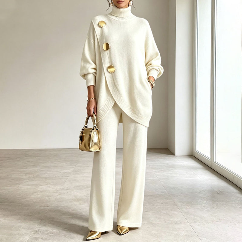 Niyana - Elegante Completo a Due Pezzi in Maglia