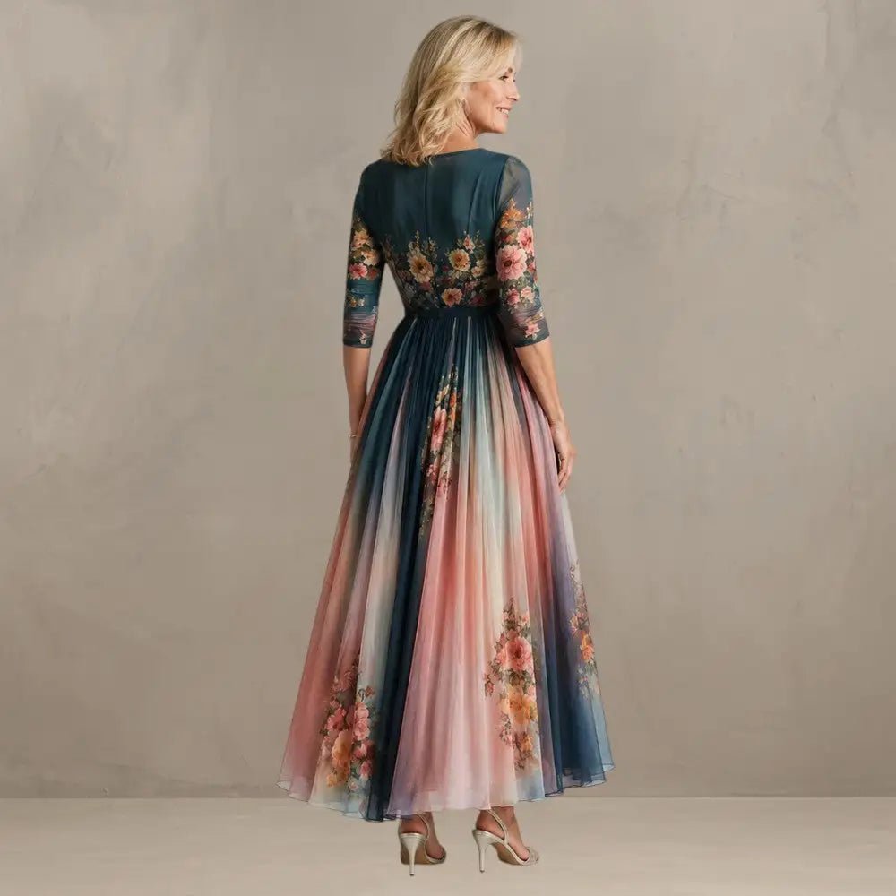 Willemse - Abito Bohemien Con Stampa Floreale Maxi