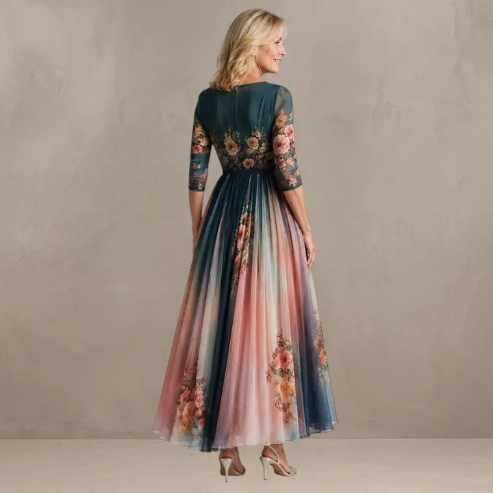 Willemse - Abito Bohemien Con Stampa Floreale Maxi