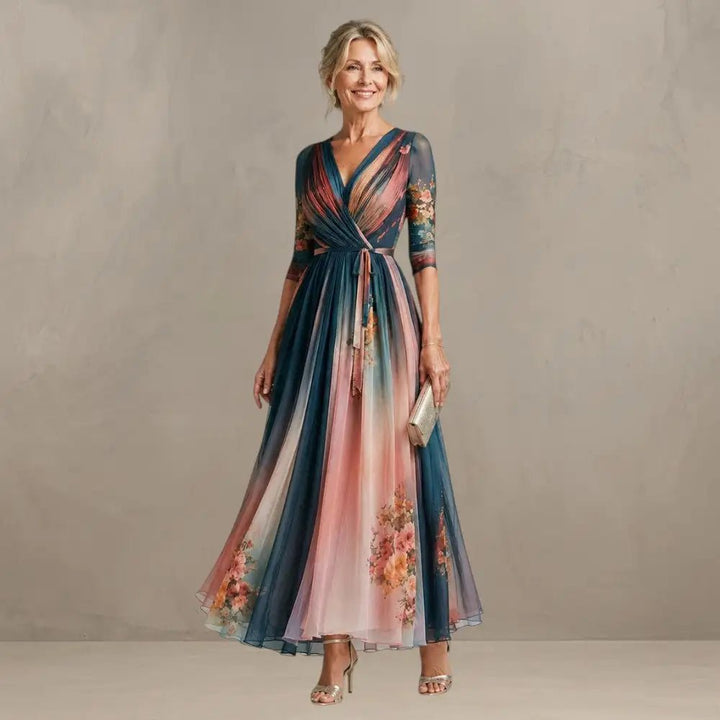 Willemse - Abito Bohemien Con Stampa Floreale Maxi