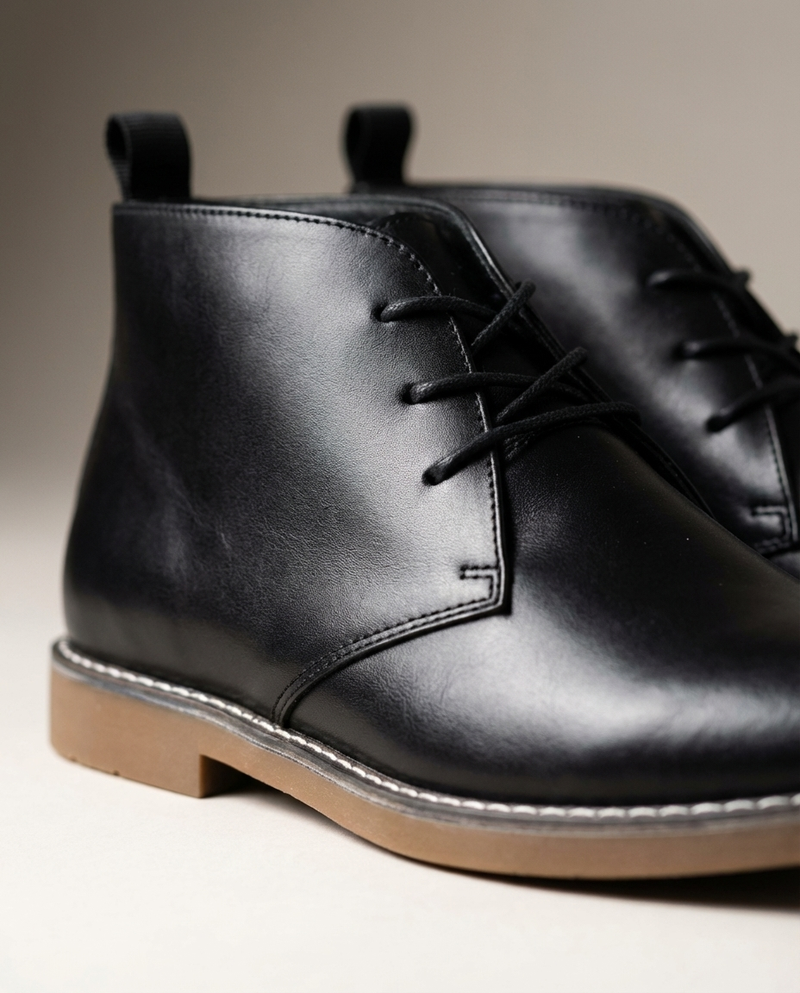 Mathyas - Stivaletti Chukka in Pelle Con Allacciatura