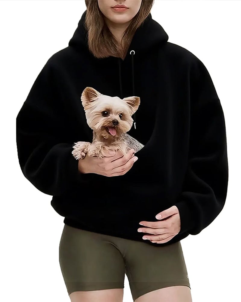 Rendall - Felpa Con Cappuccio a Maniche Lunghe E Tasca Per Animali Domestici
